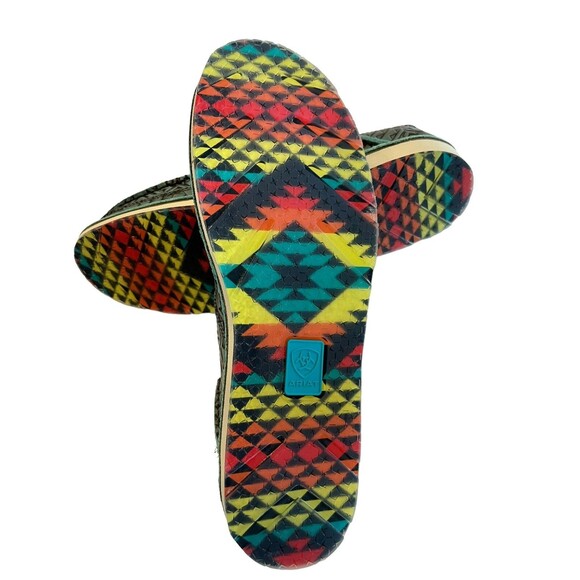 Ariat Cruiser NWOT Turquoise Embossed Slip On Loafer Shoes Sz 8  10046921 - Picture 2 of 7